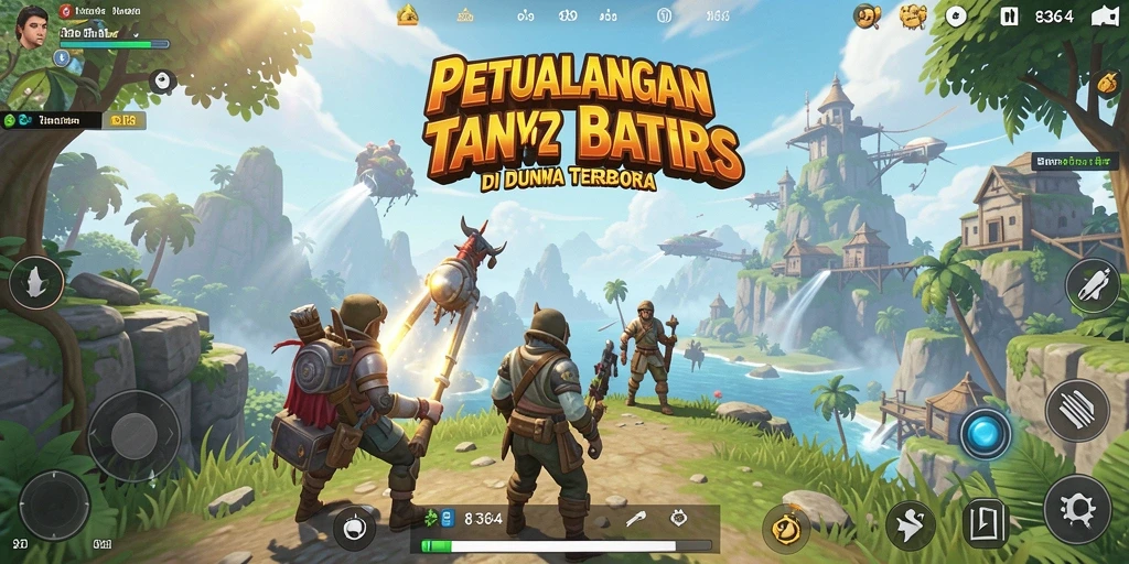 Screenshot gameplay Open World menampilkan eksplorasi luas