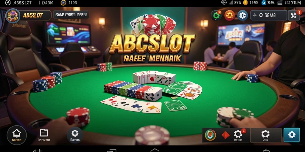 Tangkapan layar gameplay ABCSLOT menampilkan aksi poker seru.