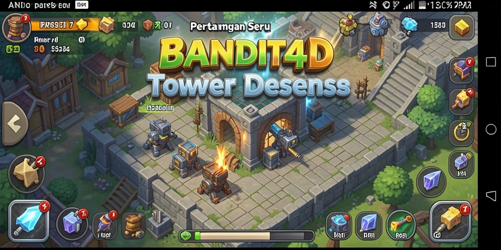 Menampilkan pertempuran menara yang epik dalam BANDIT4D.