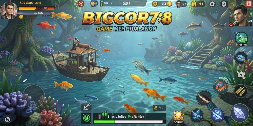 Tangkapan ikan yang menarik di <strong>BIGCOR78</strong> dengan grafis yang menawan.