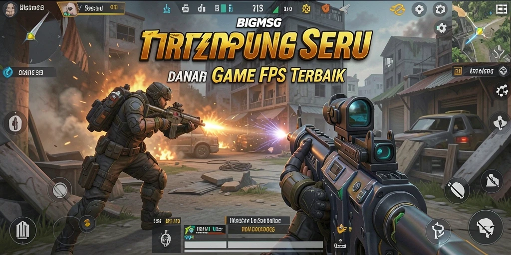 Tampilan seru dari gameplay BIGMSG yang penuh aksi.