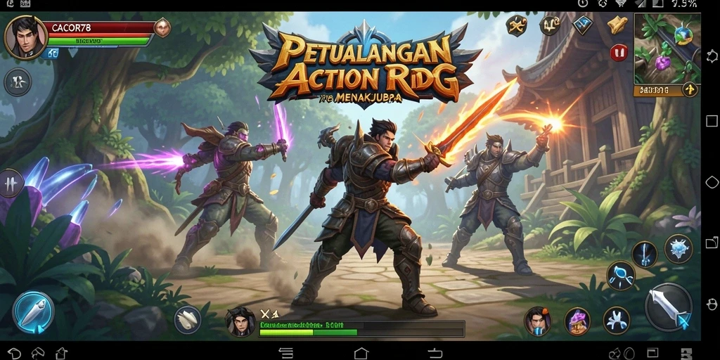 Tampilan gameplay mendebarkan dalam CACOR78 dengan aksi penuh strategi.