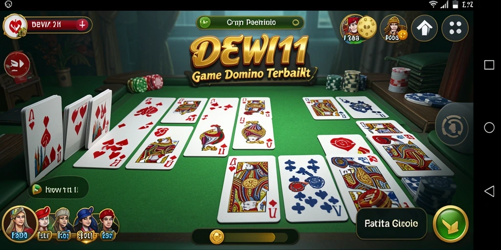 Screenshot menunjukkan fitur gameplay yang seru dalam permainan Domino.