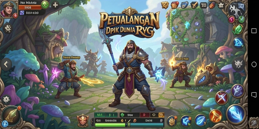 Screenshot F08 menampilkan momen seru dalam pertarungan RPG.