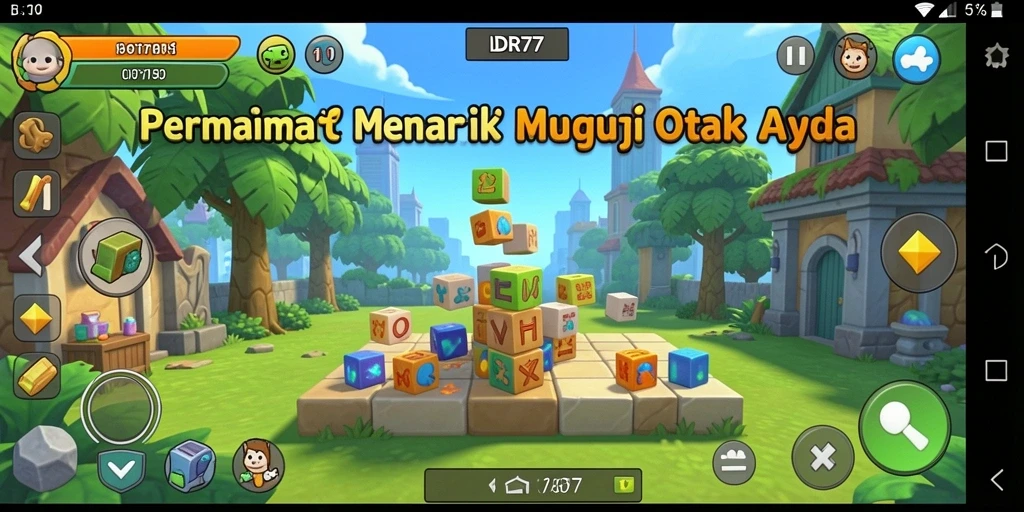 Tampilan gameplay Puzzle yang menarik dari IDR77.