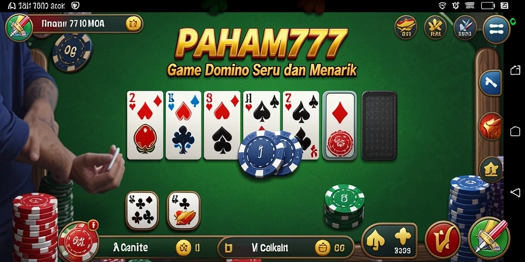 Gameplay seru domino dengan grafis menarik di PAHAM777.