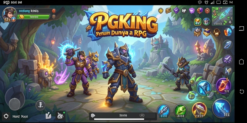 Tampilan gameplay RPG PGKING yang menakjubkan dan menarik.