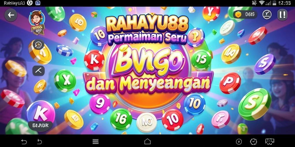 Screenshot gameplay Bingo yang penuh warna dan menarik.