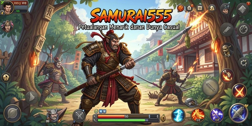 Tampilan seru dari gameplay SAMURAI555 yang penuh tantangan.