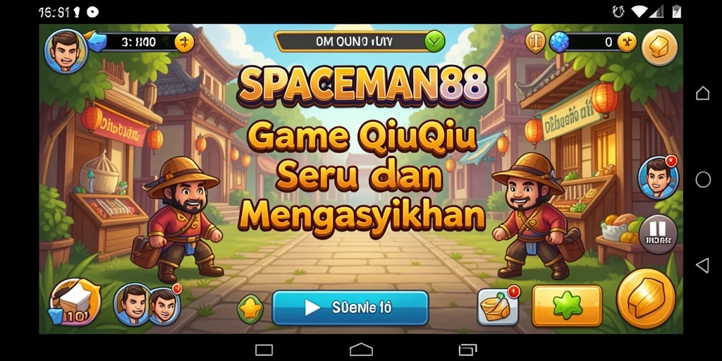 Tampilan gameplay QiuQiu yang seru di SPACEMAN88.