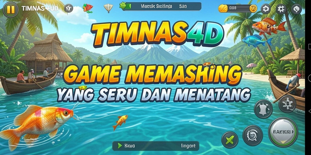 Tampilan gameplay TIMNAS4D yang menampilkan aksi memancing seru.